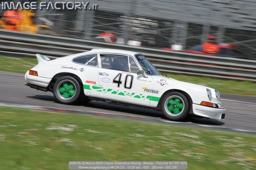 2008-04-26 Monza 0829 Classic Endurance Racing - Moreau - Porsche 911 RS 1973